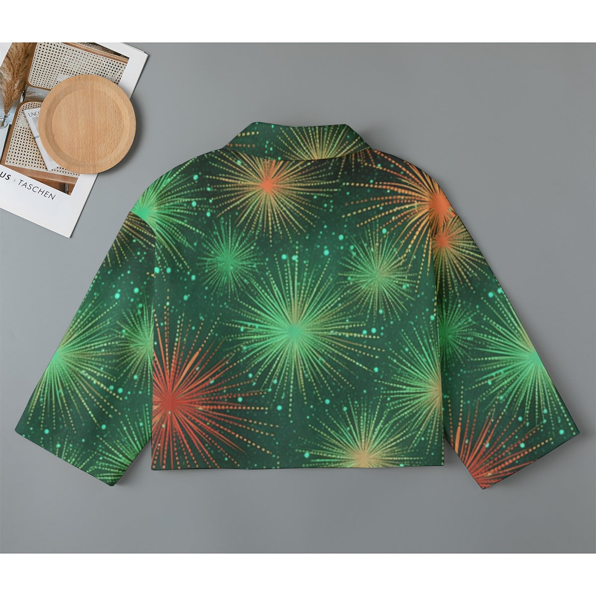 All-Over Print Women's Cropped Jacket | 245GSM Cotton