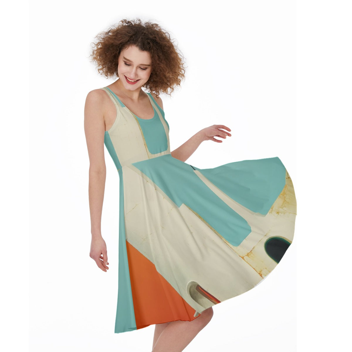 All-Over Print Women's Sleeveless Dress