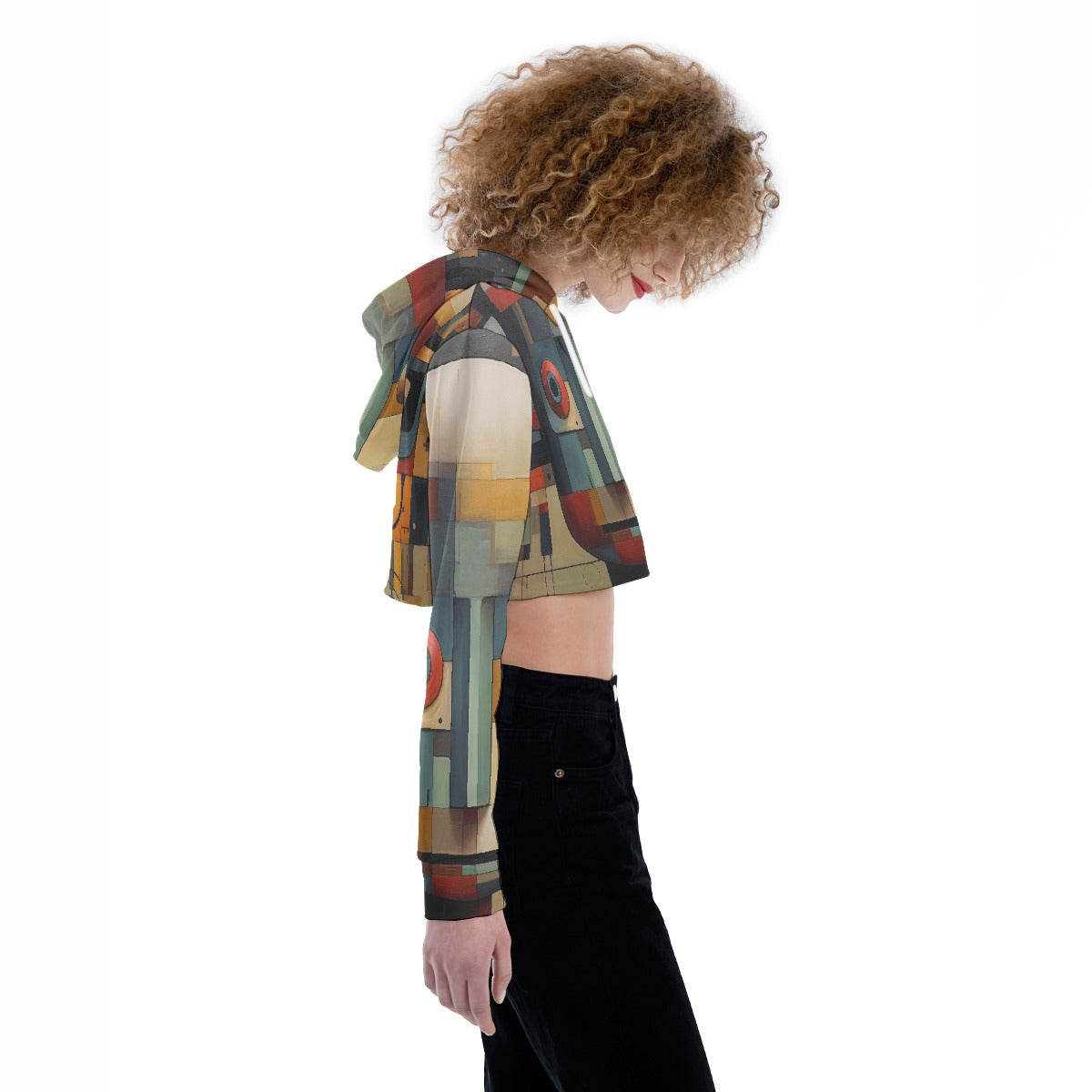 All-Over Print Women's Crop Top Hoodie