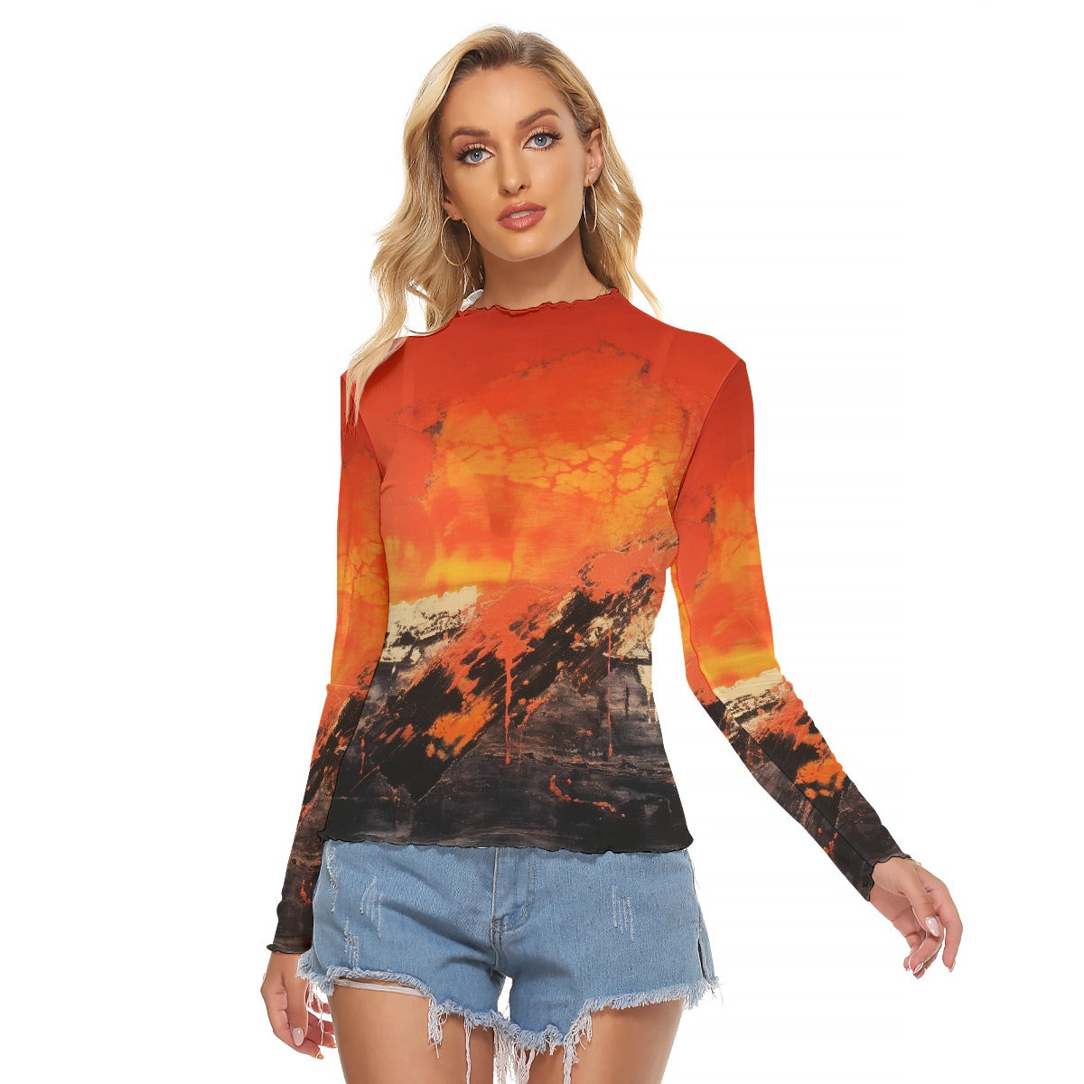 All-Over Print Women's Mesh T-shirt