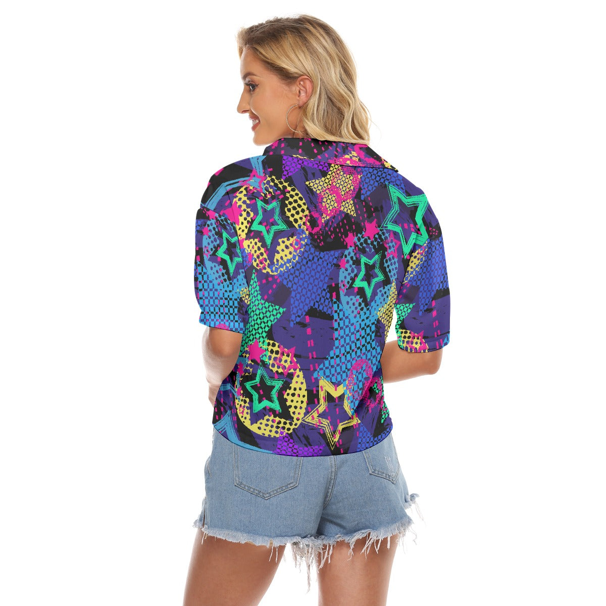 All-Over Print Women's V-neck Shirts