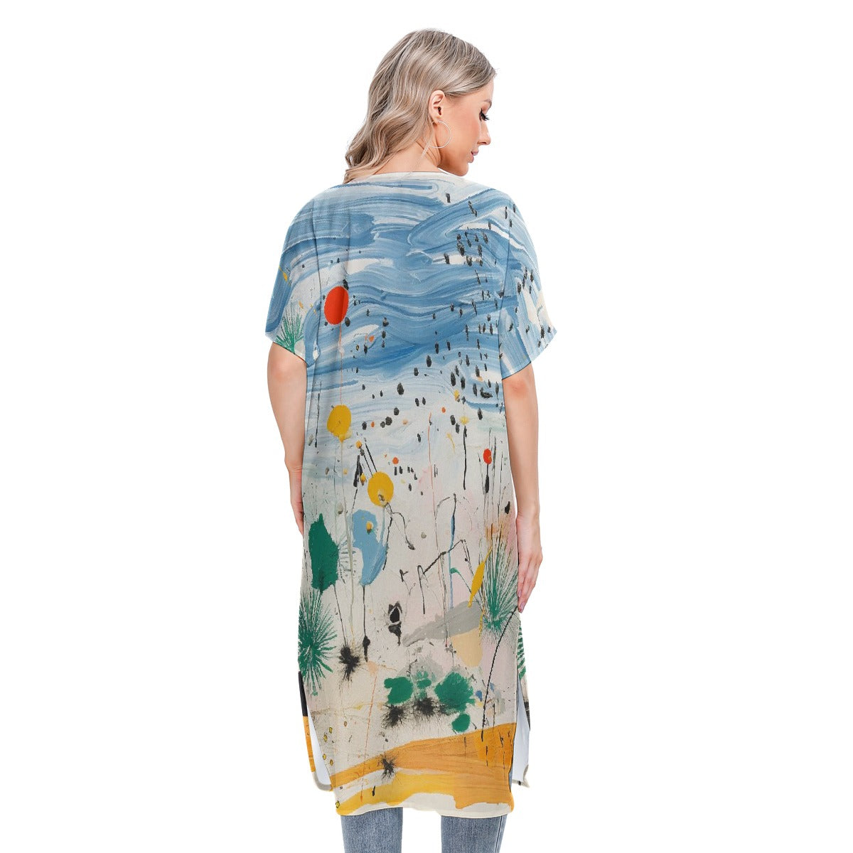 All-Over Print Women's Short Sleeve Cardigan