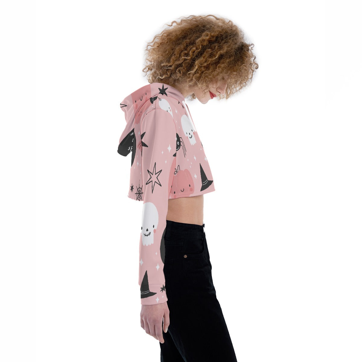 All-Over Print Women's Crop Top Hoodie