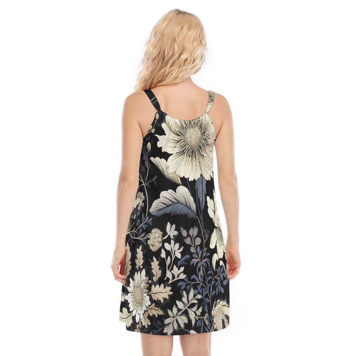 All-Over Print Women's O-neck Cami Dress