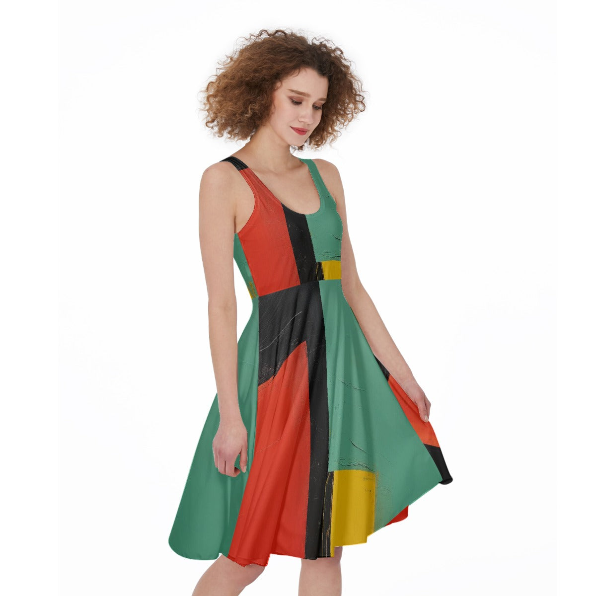 All-Over Print Women's Sleeveless Dress