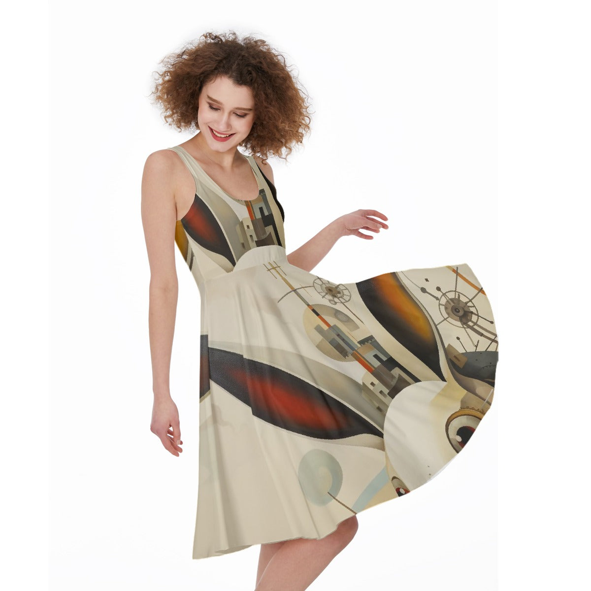 All-Over Print Women's Sleeveless Dress