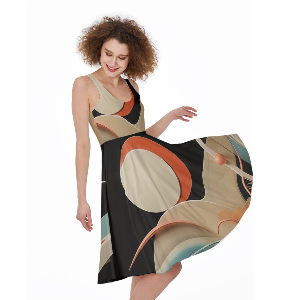 All-Over Print Women's Sleeveless Dress