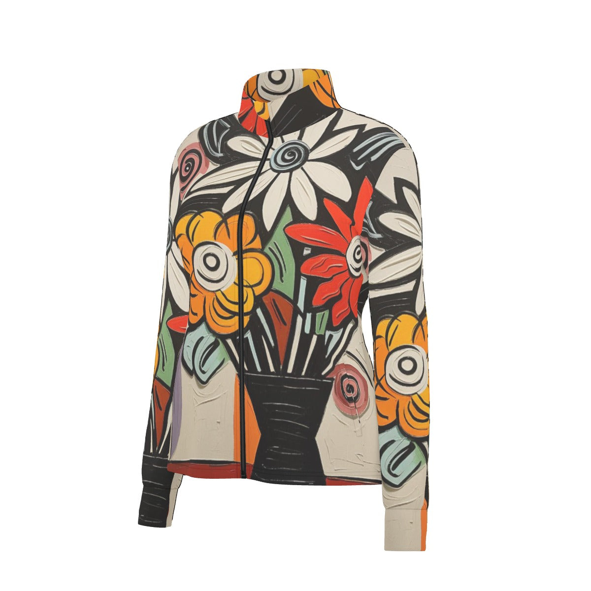 All-Over Print Women's Long Sleeve Thumbhole Jacket