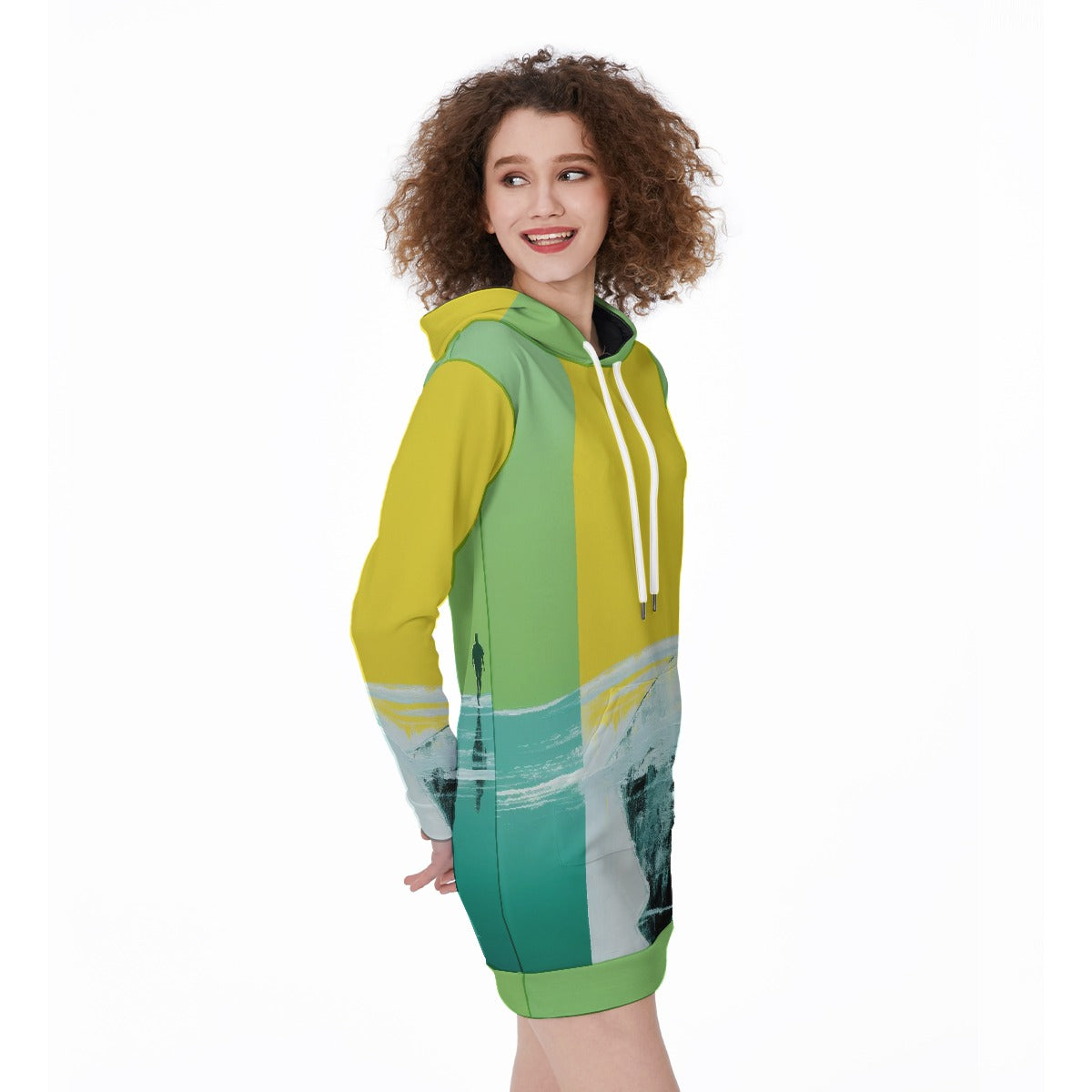 All-Over Print Women's Long Hoodie