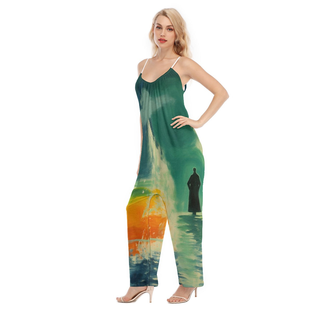 All-Over Print Women's Loose Cami Jumpsuit