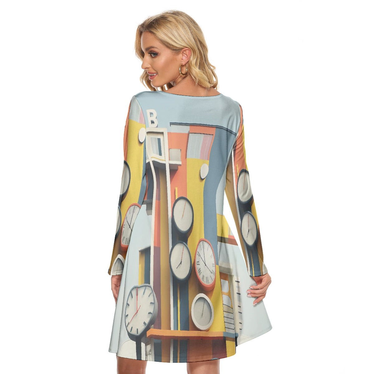 All-Over Print Women's Crew Neck Dress