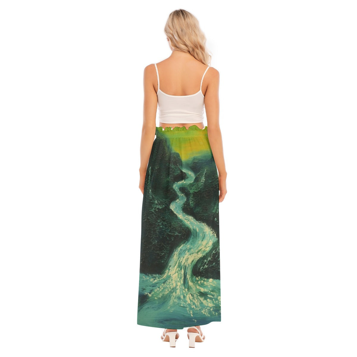 All-Over Print Women's Side Split Skirt