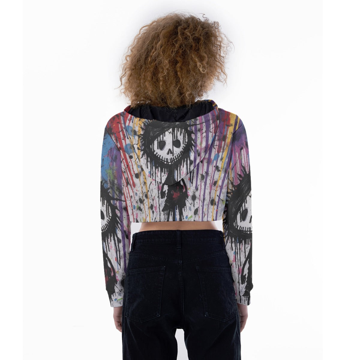 All-Over Print Women's Crop Top Hoodie