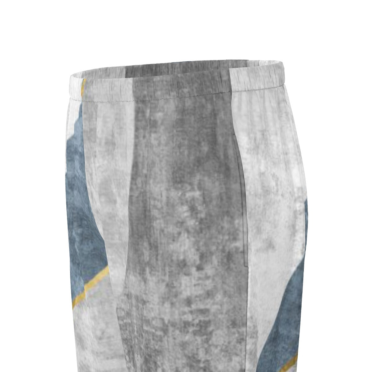 All-Over Print Women's Long Sleeve Pajama Set With Black Contrast Piping