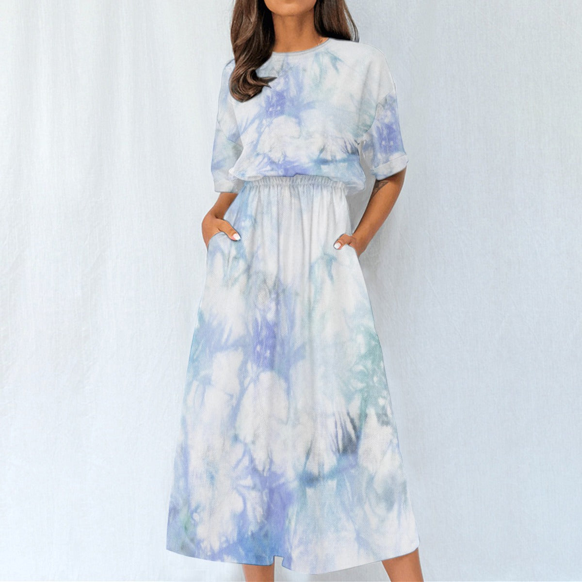 All-Over Print Women's Elastic Waist Dress