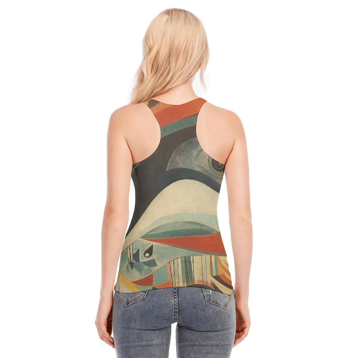 All-Over Print Women's Racer Vest | 190GSM Cotton