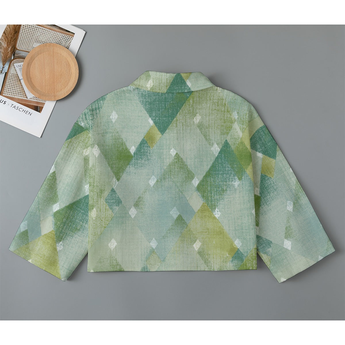 All-Over Print Women's Cropped Jacket | 245GSM Cotton