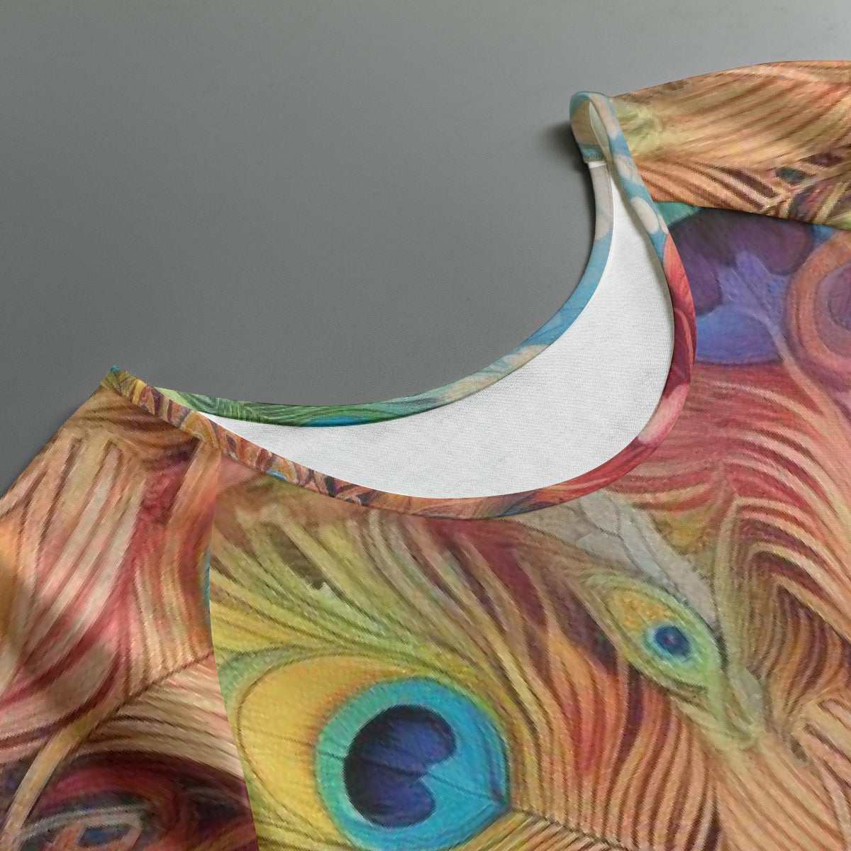 All-Over Print Women's Round Neck T-shirt With Raglan Sleeve