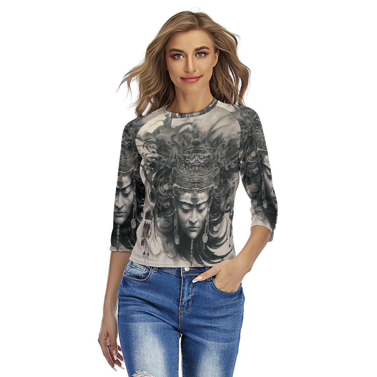 All-Over Print Women's Raglan Sleeves T-shirts