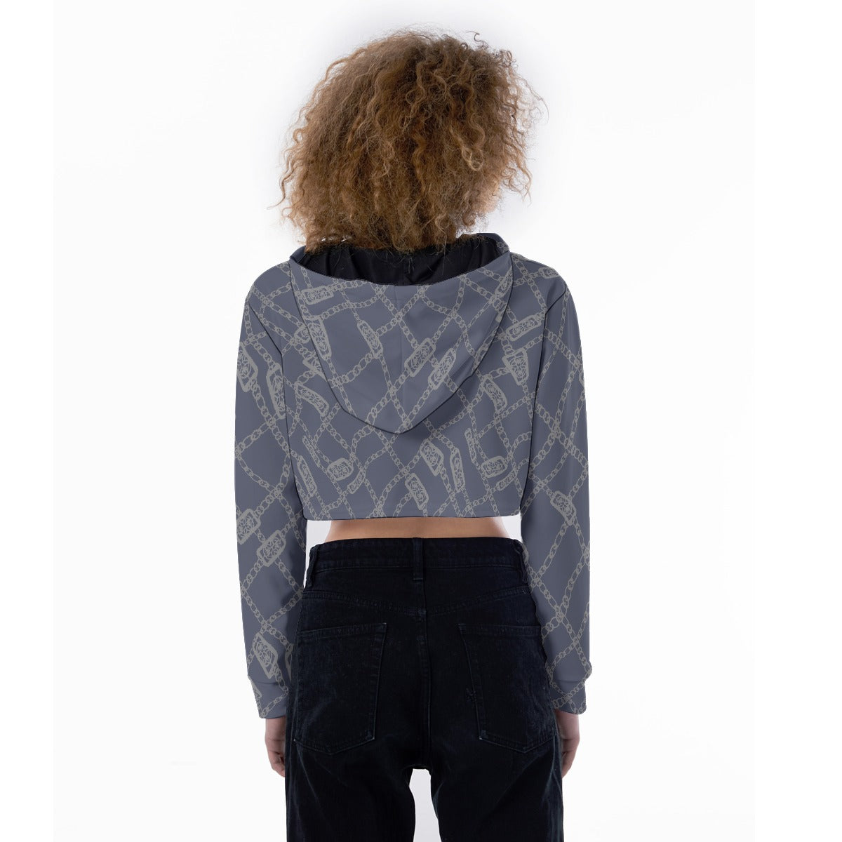All-Over Print Women's Crop Top Hoodie