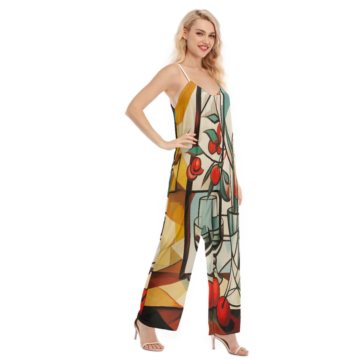 All-Over Print Women's Loose Cami Jumpsuit