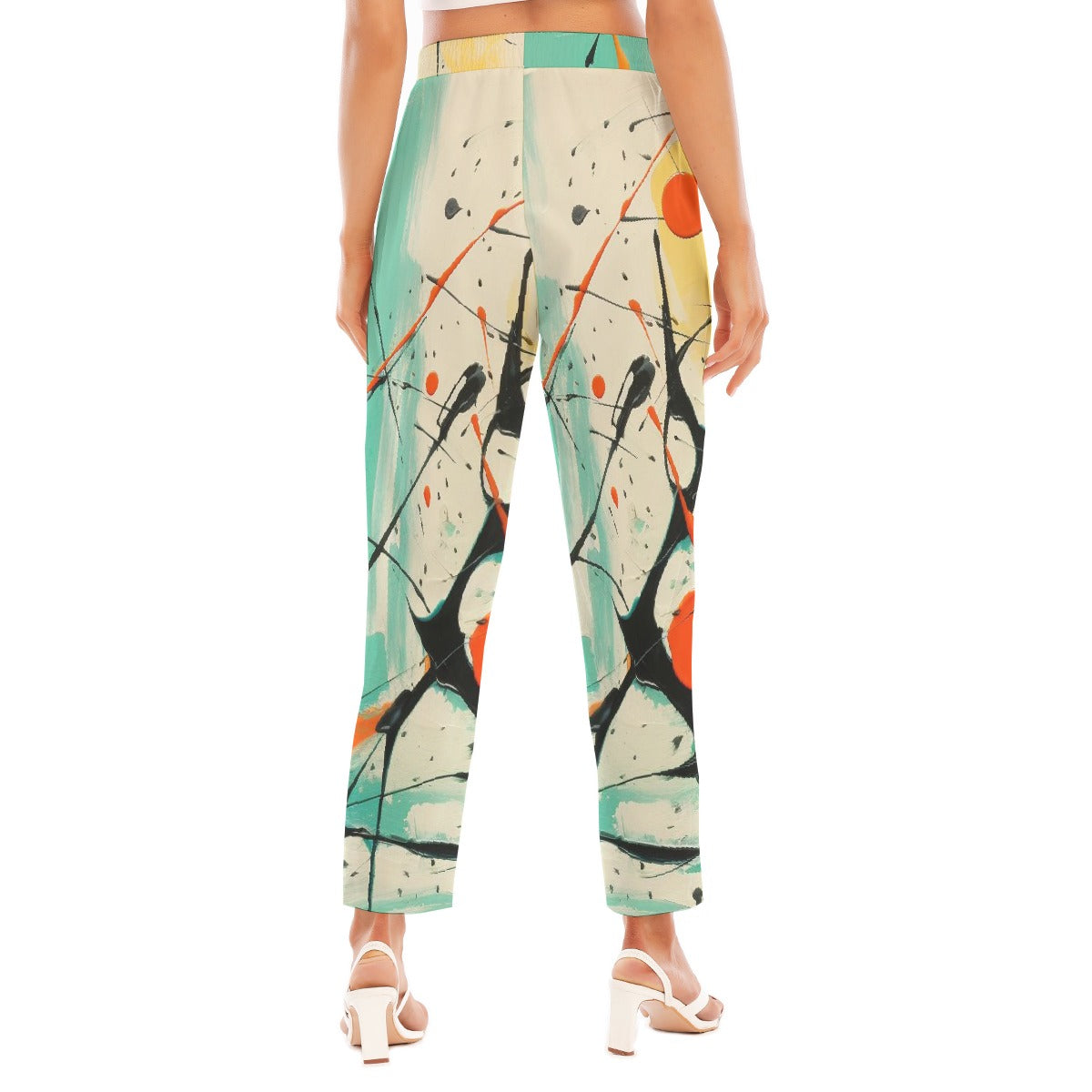 All-Over Print Women's Loose Straight-leg Pants
