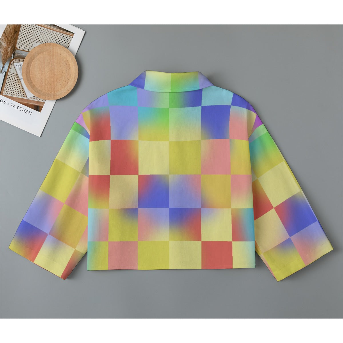 All-Over Print Women's Cropped Jacket | 245GSM Cotton