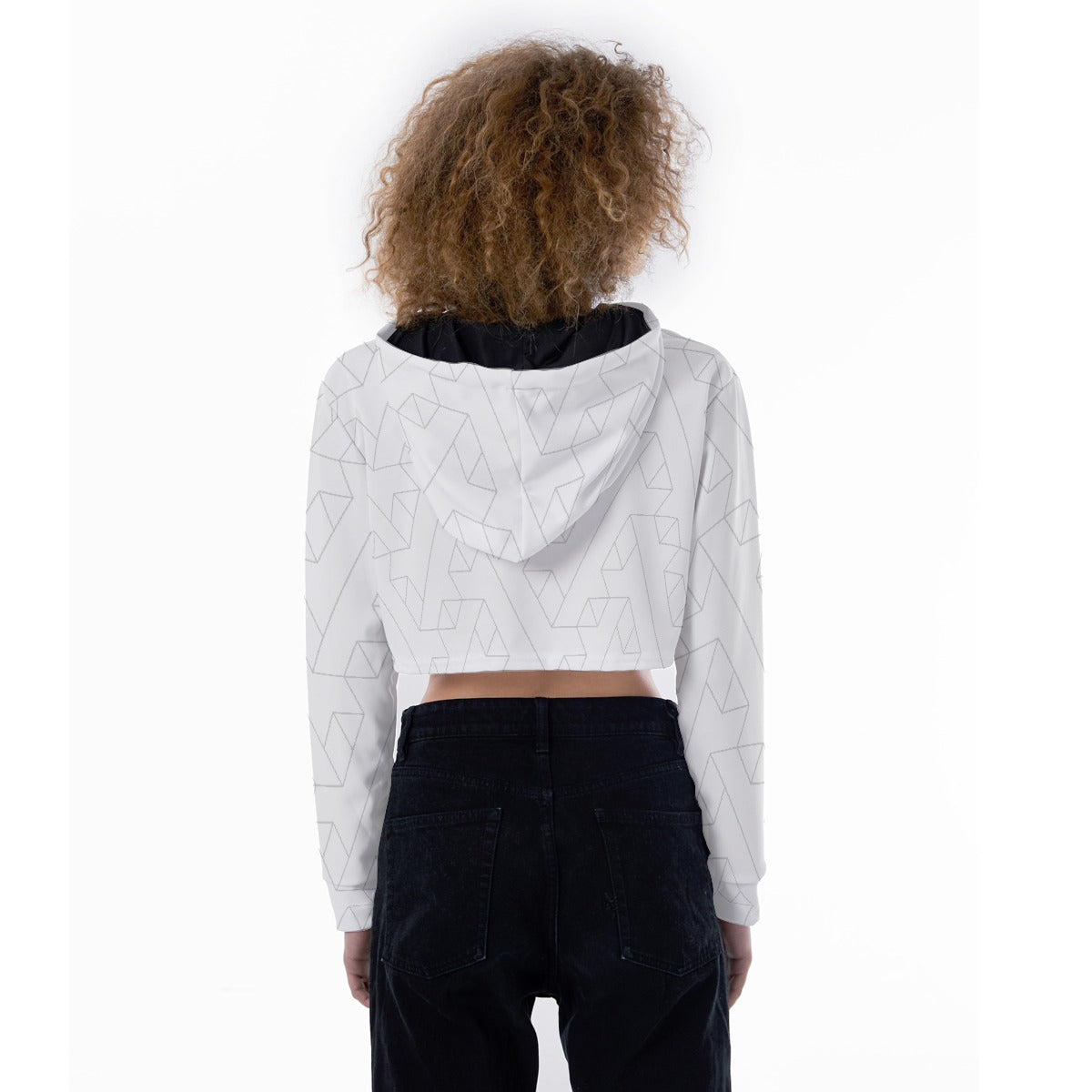 All-Over Print Women's Crop Top Hoodie