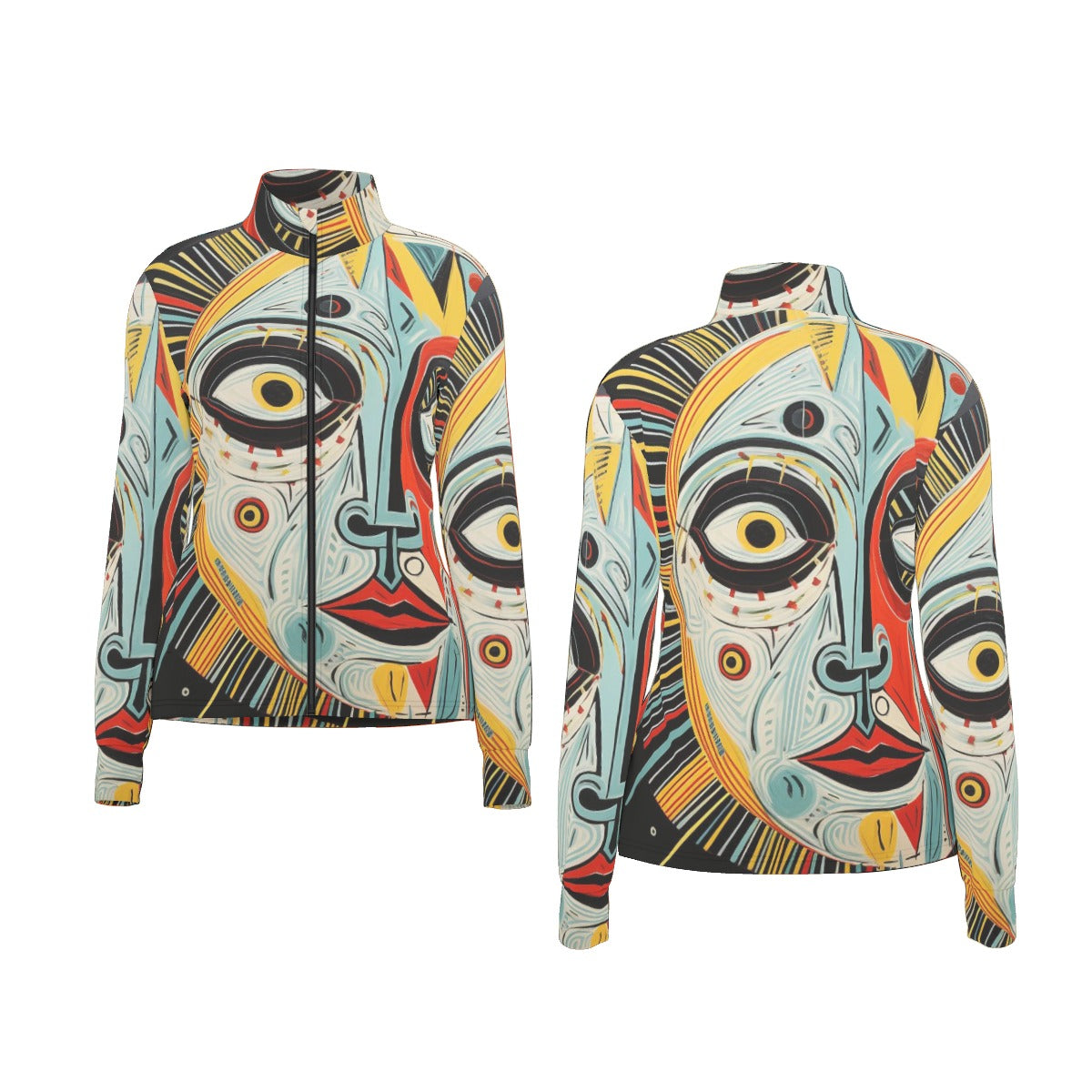 All-Over Print Women's Long Sleeve Thumbhole Jacket