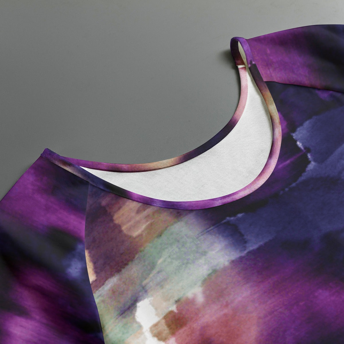 All-Over Print Women's Round Neck T-shirt With Raglan Sleeve