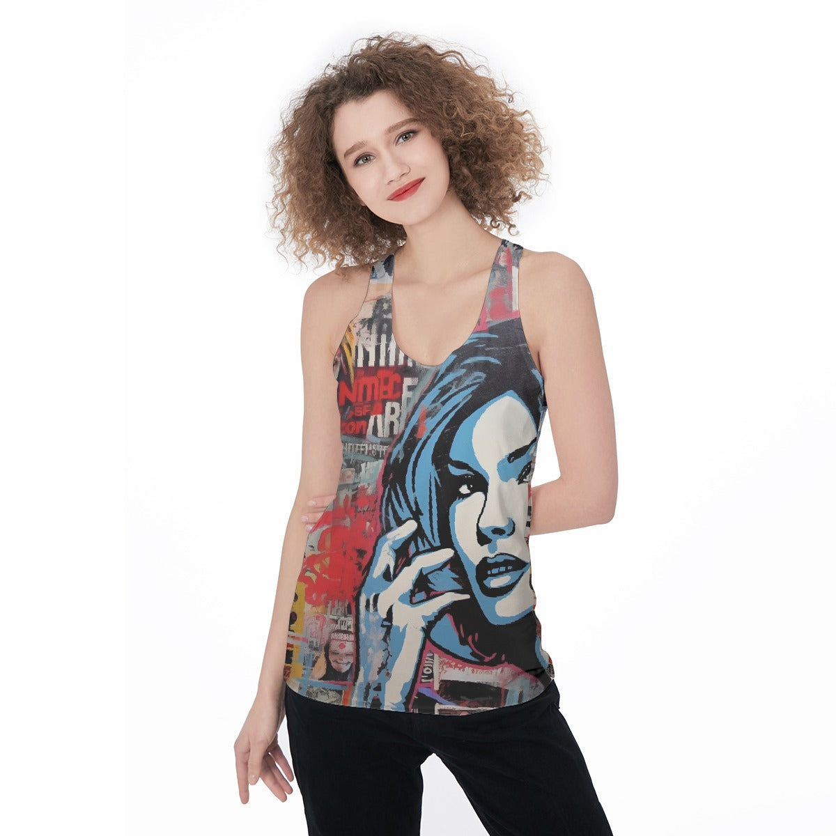 All-Over Print Women's Racerback Tank Top