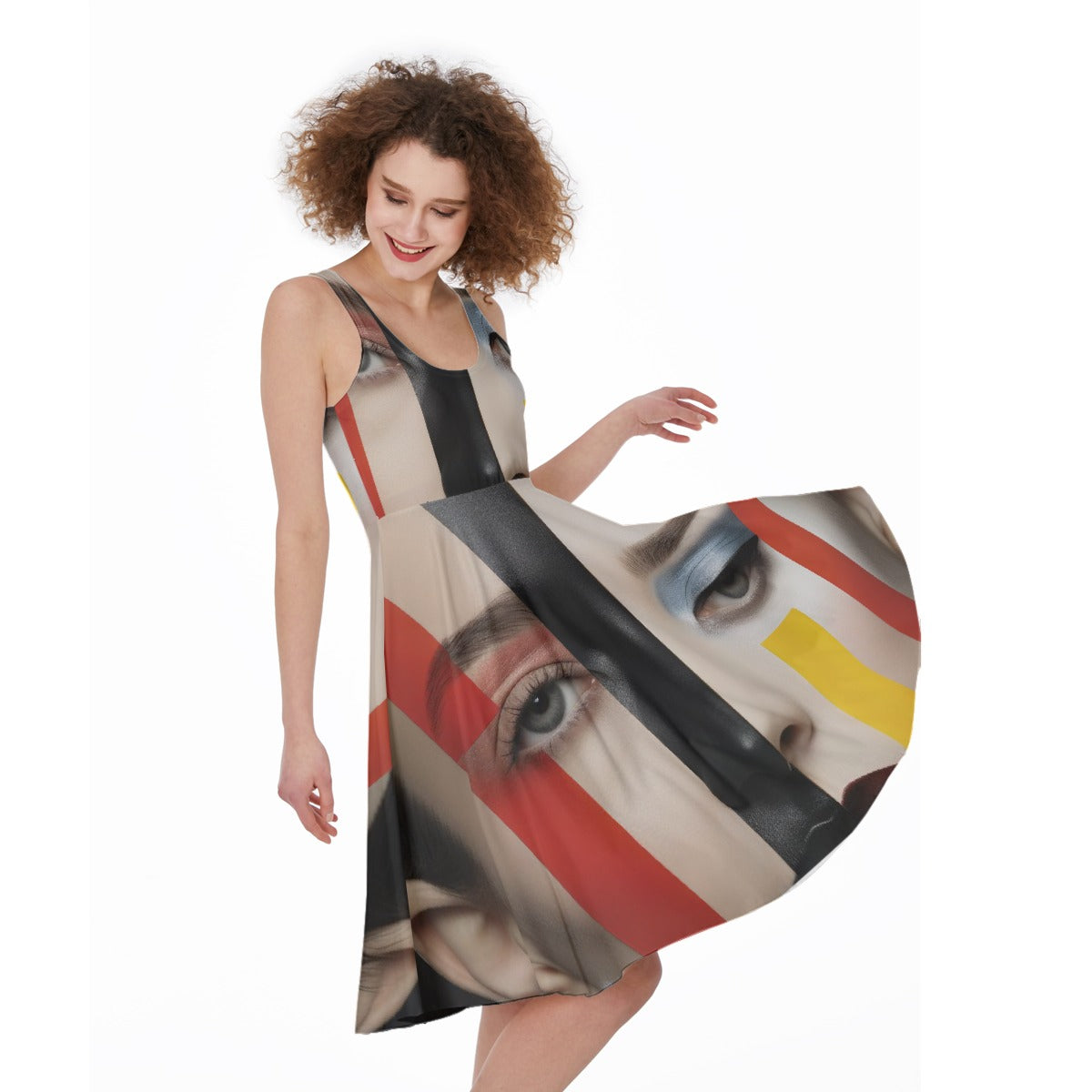 All-Over Print Women's Sleeveless Dress