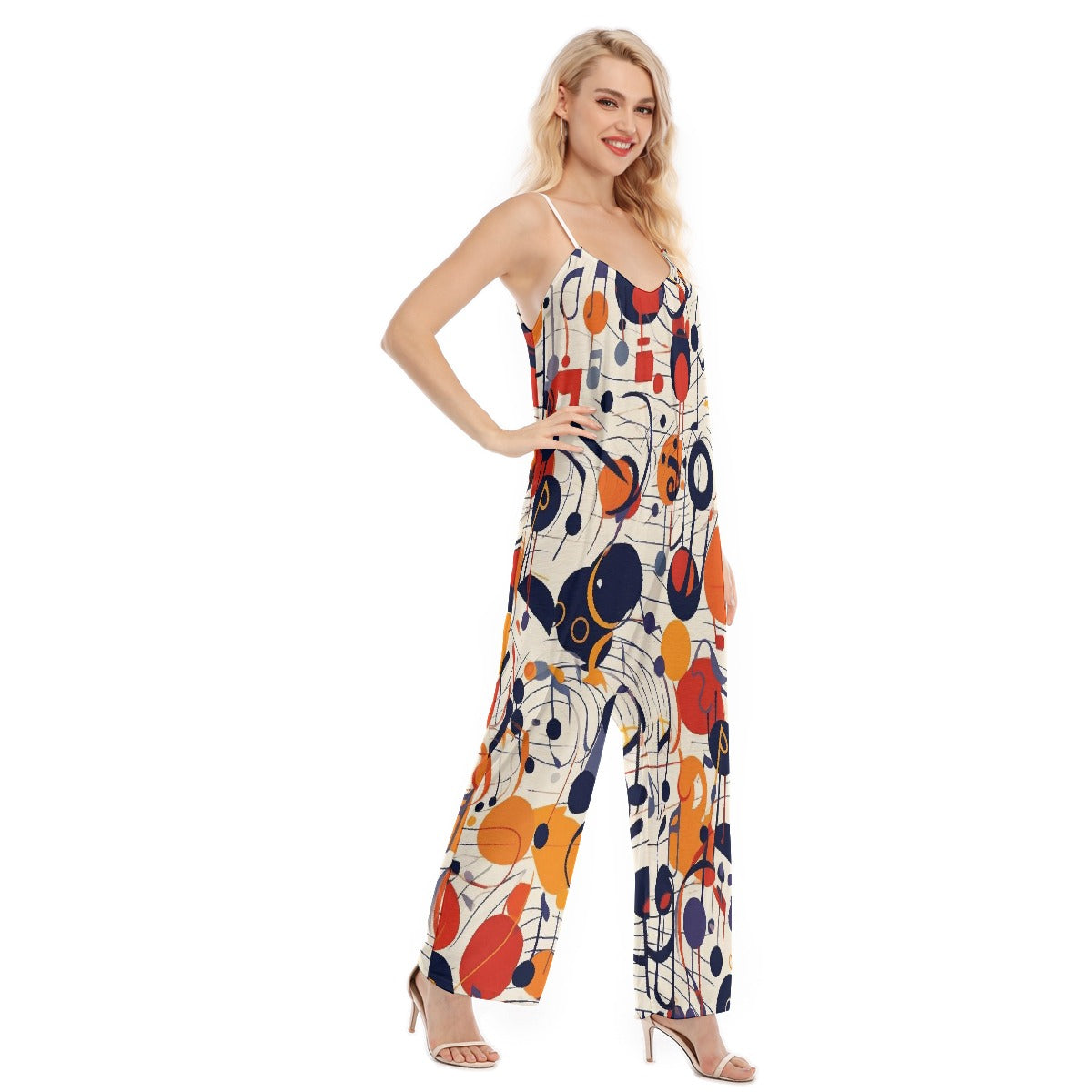 All-Over Print Women's Loose Cami Jumpsuit