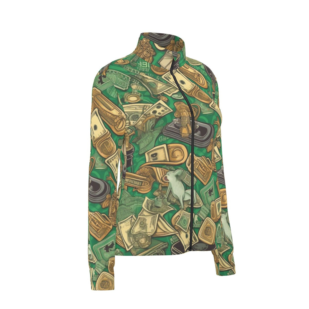 All-Over Print Women's Long Sleeve Thumbhole Jacket