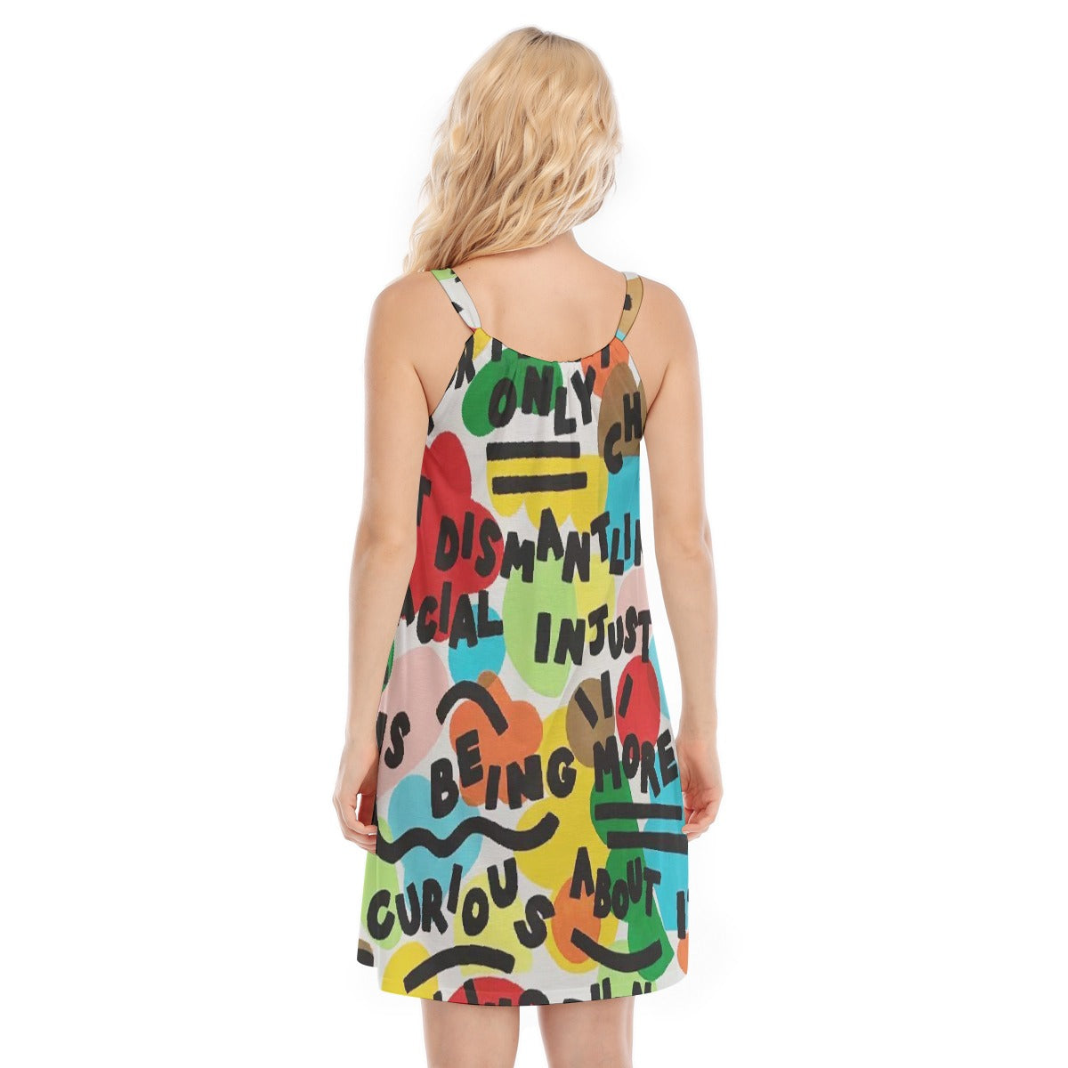 All-Over Print Women's O-neck Cami Dress