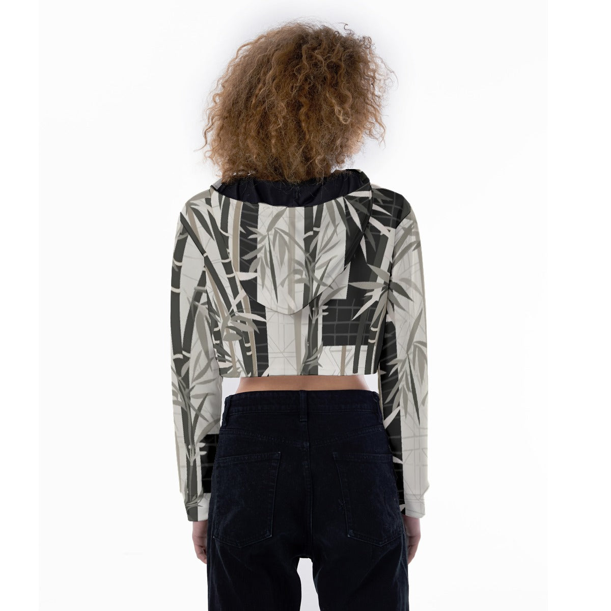 All-Over Print Women's Crop Top Hoodie