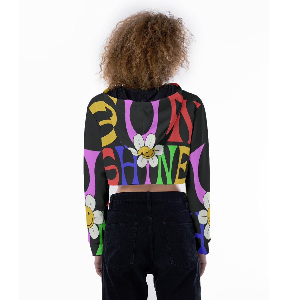 All-Over Print Women's Crop Top Hoodie