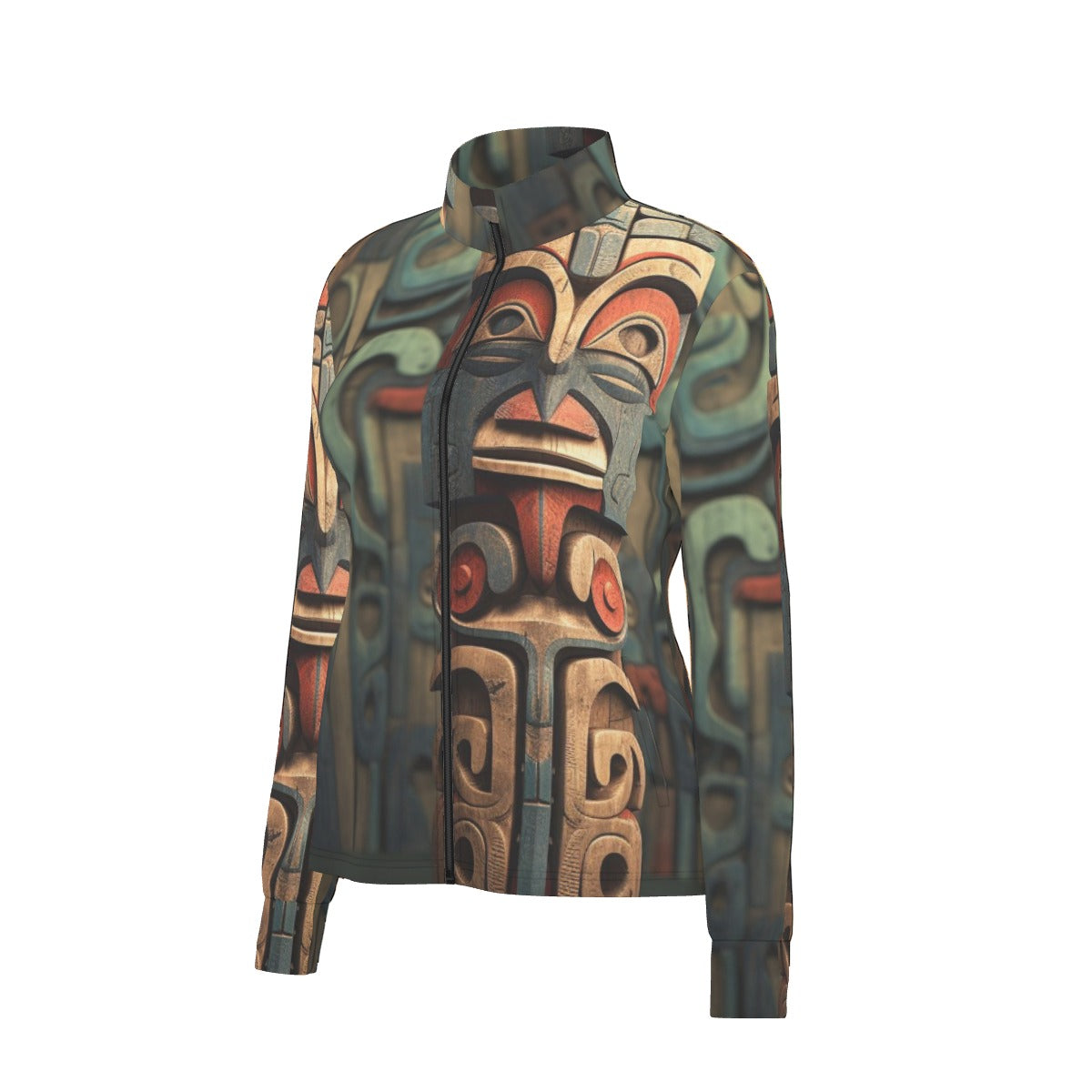 All-Over Print Women's Long Sleeve Thumbhole Jacket