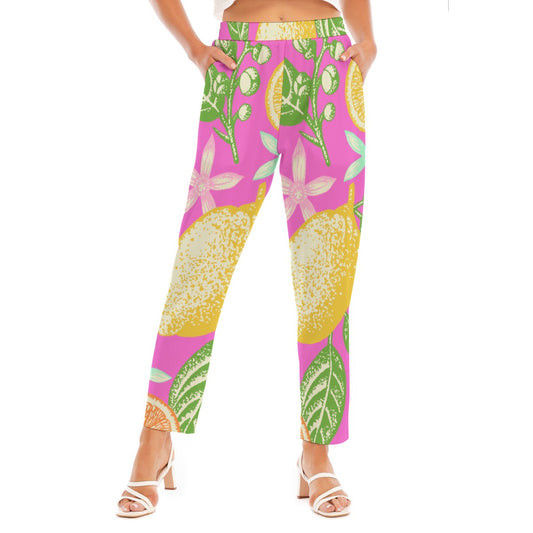 All-Over Print Women's Loose Straight-leg Pants