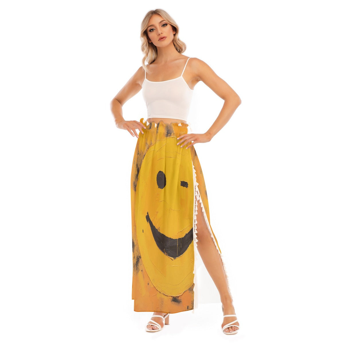 All-Over Print Women's Side Split Skirt