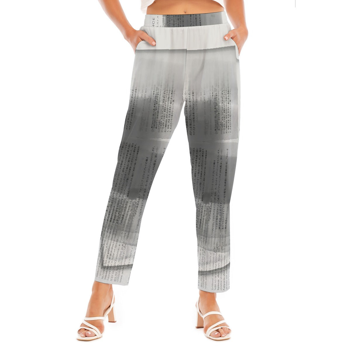 All-Over Print Women's Loose Straight-leg Pants