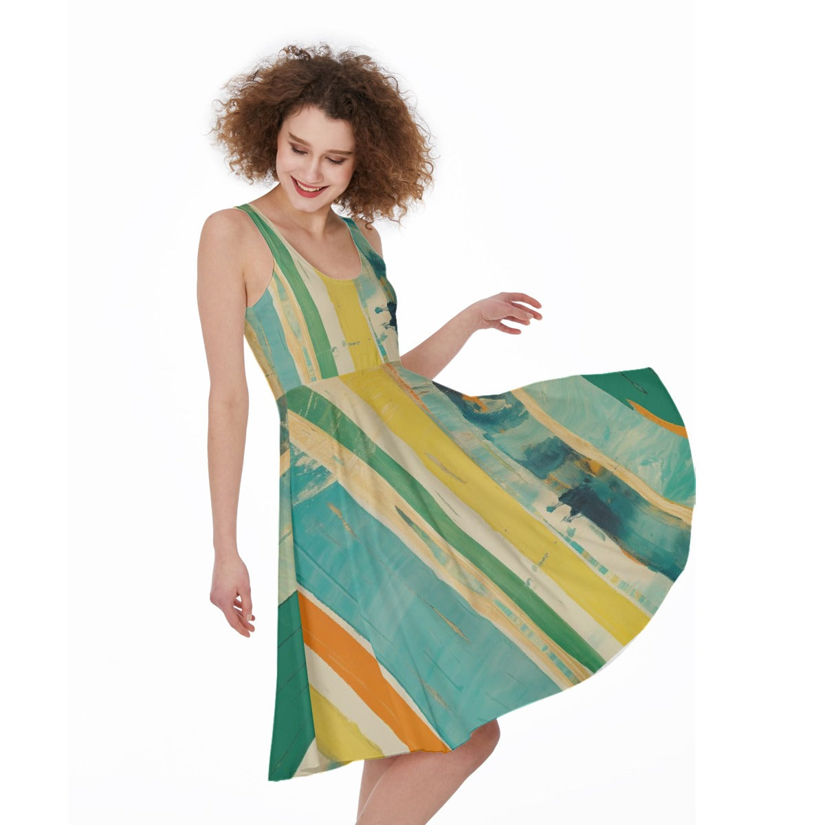 All-Over Print Women's Sleeveless Dress