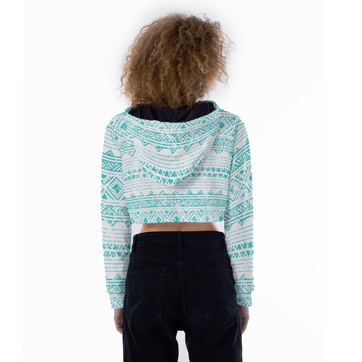 All-Over Print Women's Crop Top Hoodie