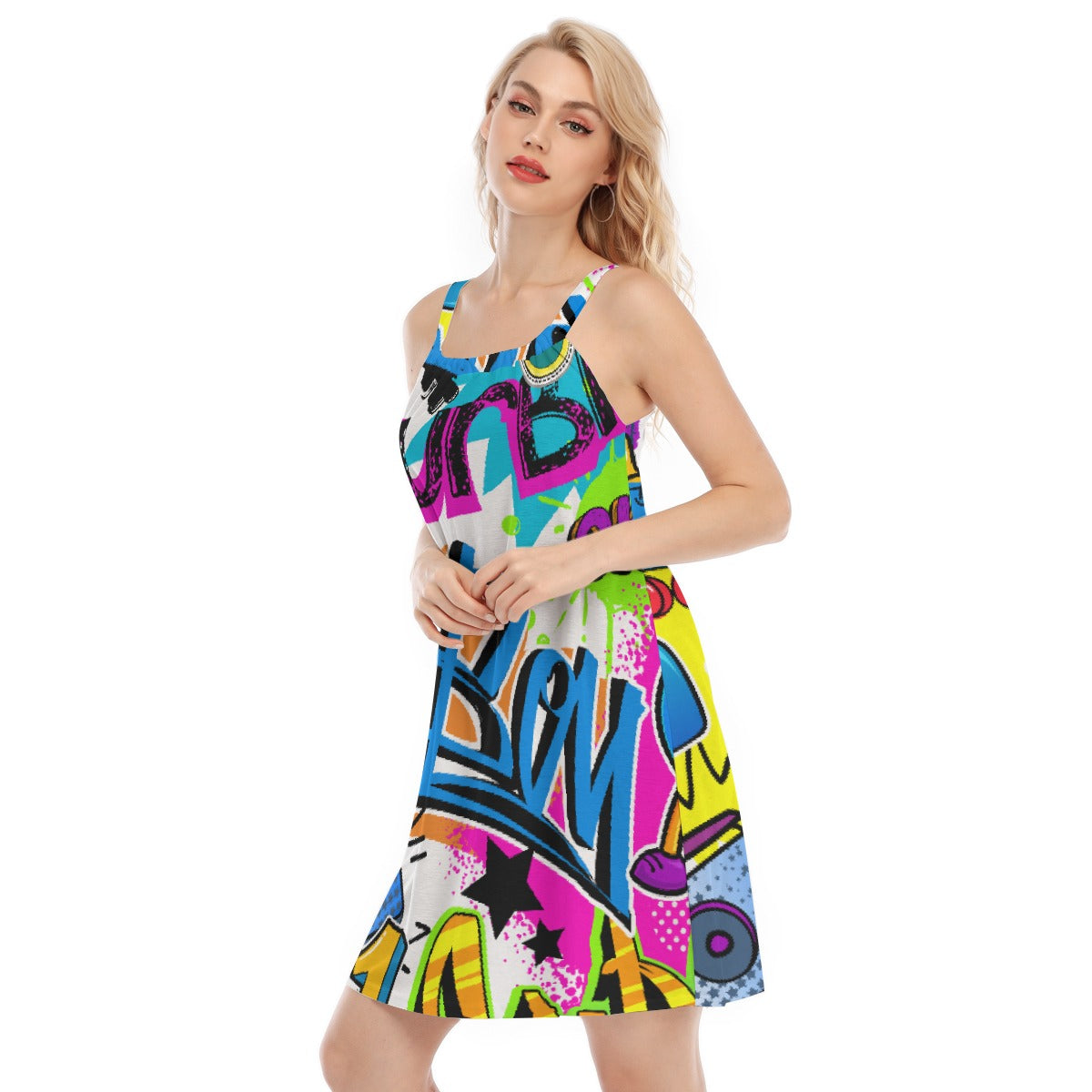 All-Over Print Women's Sleeveless Cami Dress