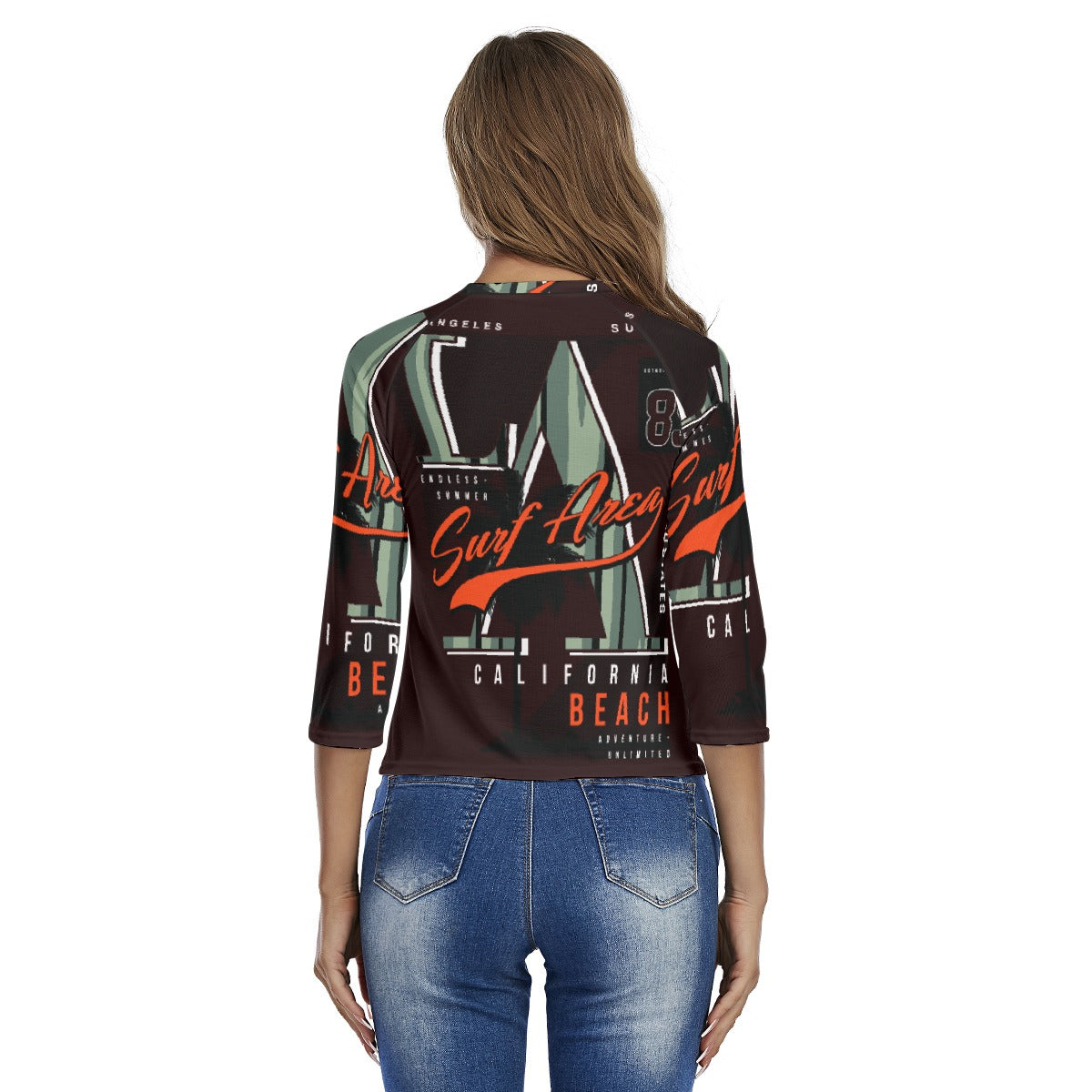 All-Over Print Women's Raglan Sleeves T-shirts