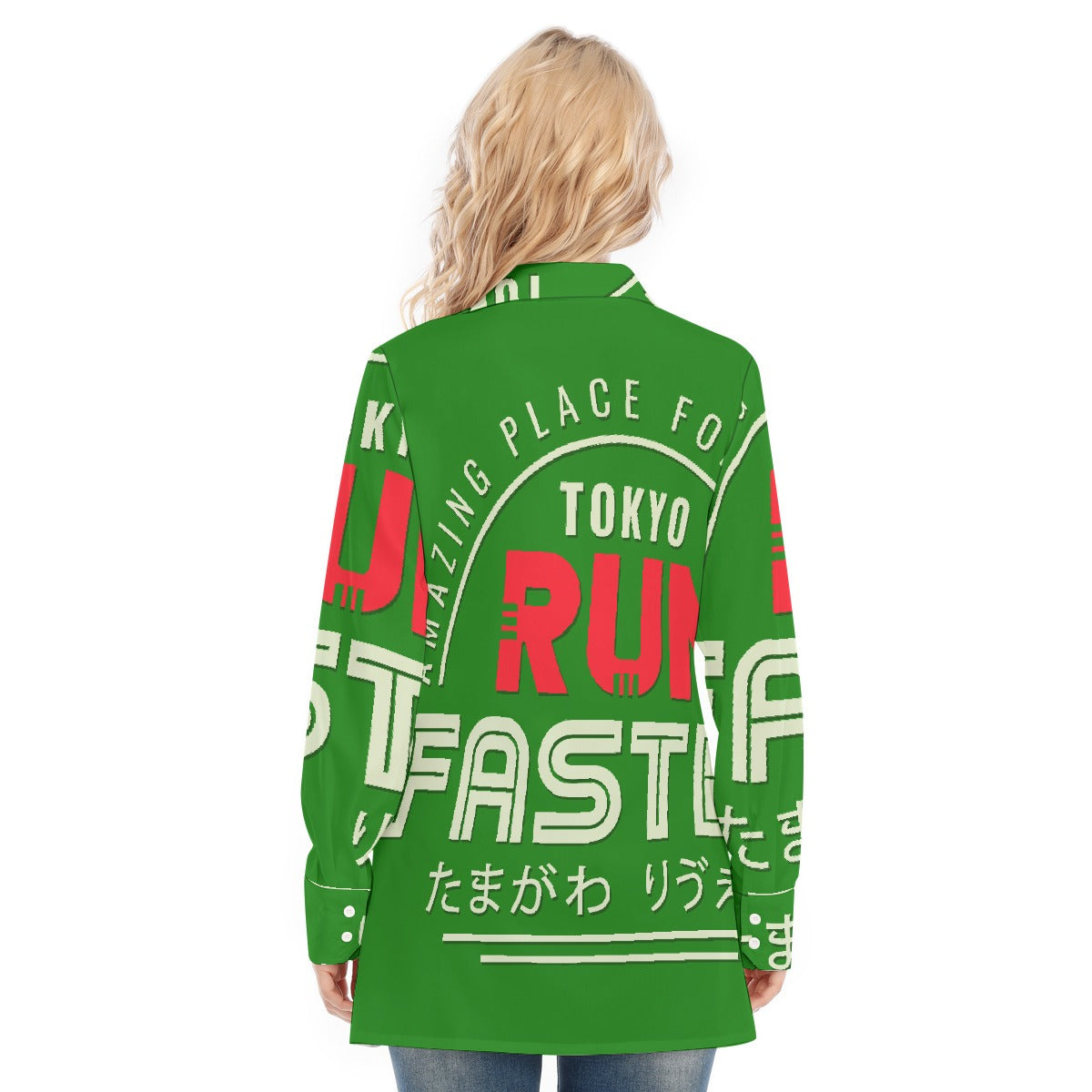 All-Over Print Women's Long Shirt