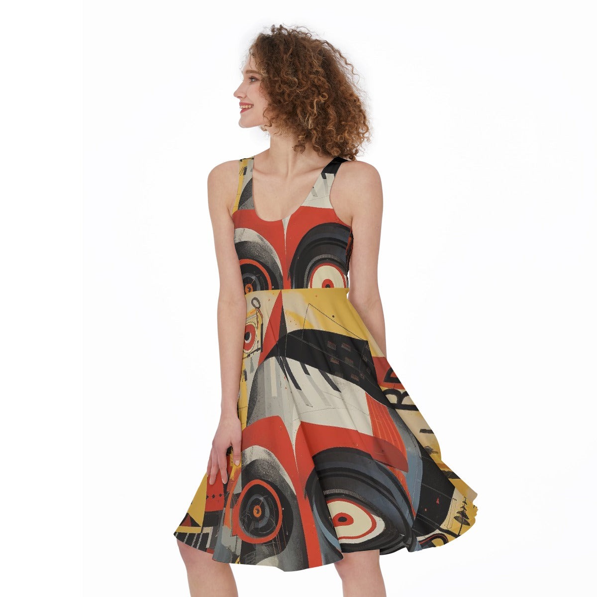 All-Over Print Women's Sleeveless Dress