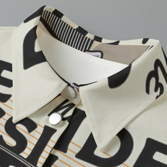 All-Over Print Women's Cropped Jacket | 245GSM Cotton
