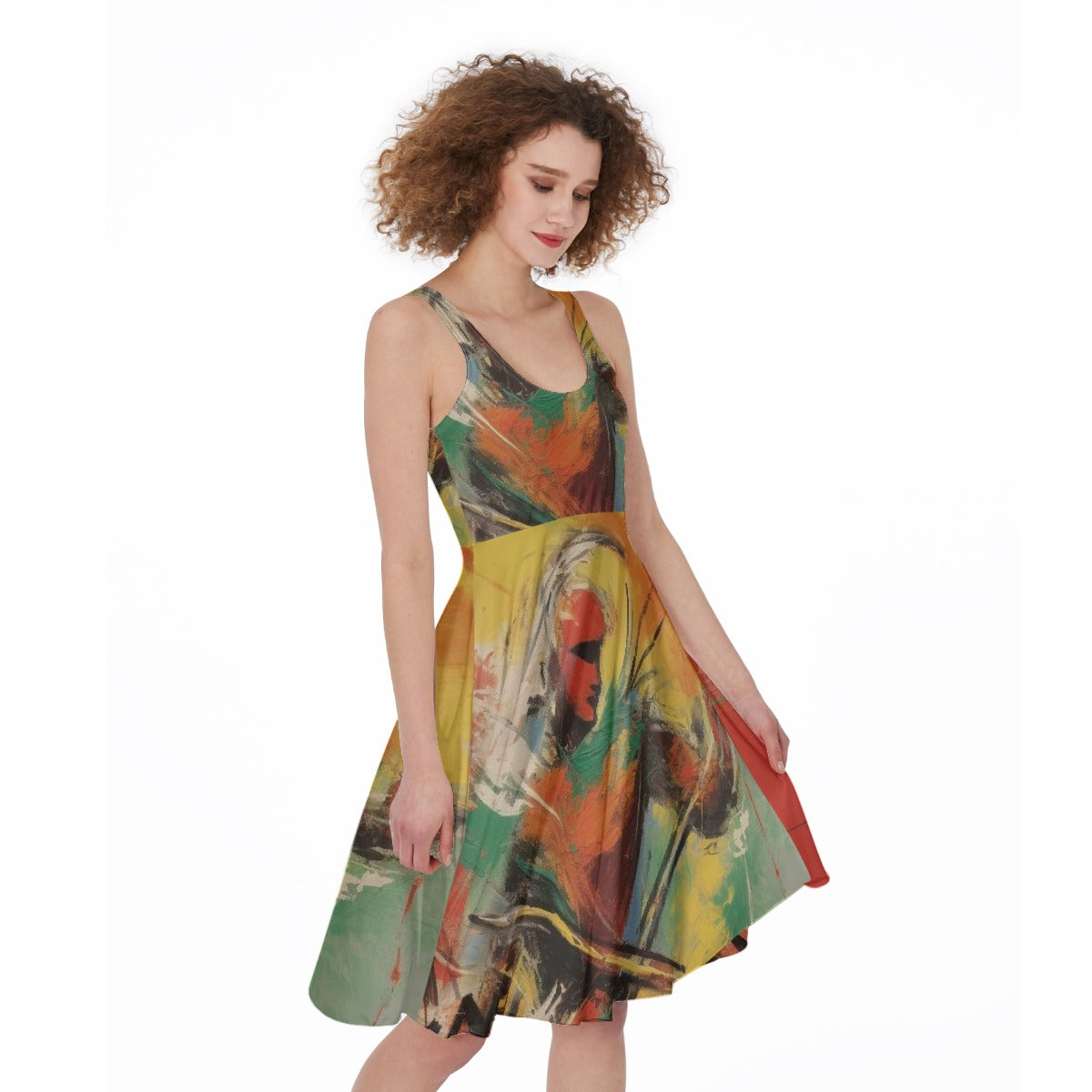 All-Over Print Women's Sleeveless Dress