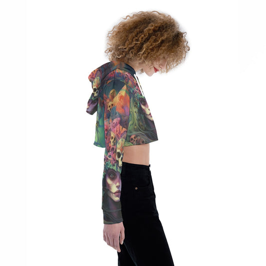 All-Over Print Women's Crop Top Hoodie